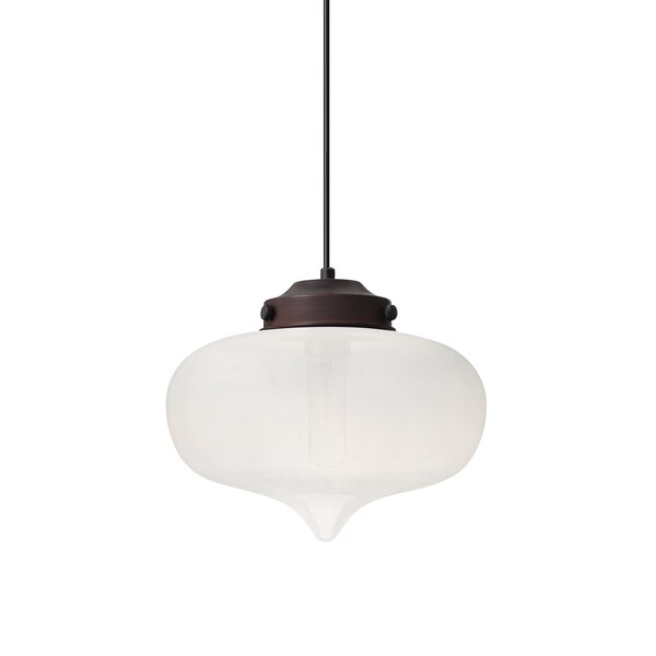 Besa Lighting Mira Cord Pendant, Smoke, Bronze Finish, 1x60W Incandescent 1JT-MIRAFR-BR - main